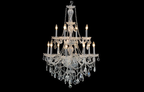 C121-7890D28C/RC - Regency Lighting: Giselle 12 light Chrome Chandelier Clear Royal Cut Crystal