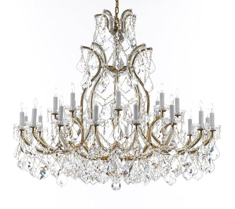Crystal Chandelier Lighting Chandeliers H41" X W46" Great for the Foyer, Entry Way, Living Room, Family Room and More - A83-B62/52/2MT/24+1
