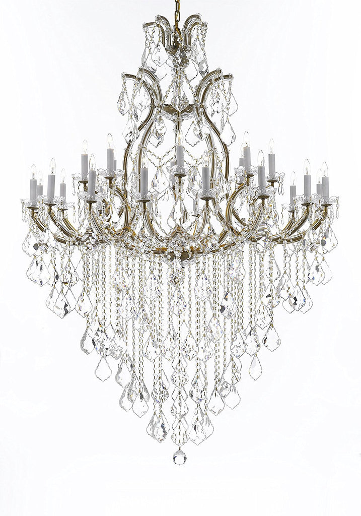 Swarovski Crystal Trimmed Chandelier Lighting Chandeliers H65" X W46" Great for the Foyer, Entry Way, Living Room, Family Room and More - A83-B12/52/2MT/24+1SW