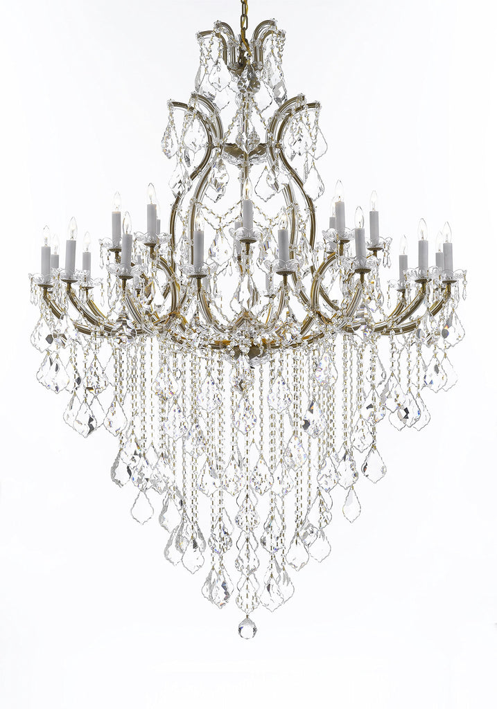 Crystal Chandelier Lighting Chandeliers H65" X W46" Great for the Foyer, Entry Way, Living Room, Family Room and More - A83-B12/52/2MT/24+1