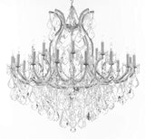 Crystal Chandelier Lighting Chandeliers H46" X W46" Dressed with Large,Luxe, Diamond Cut Crystals! Great for The Foyer, Entry Way, Living Room, Family Room and More - A83-B90/CS/2MT/24+1DC