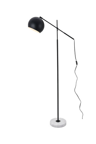 ZC121-LD4068F30BK - Living District: Aperture 1 light Black Floor lamp