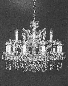 Chandelier Crystal Lighting Chandeliers - Great For The Dining Room Foyer Living Room H22" X W28" - A83-Silver/1532/12+1