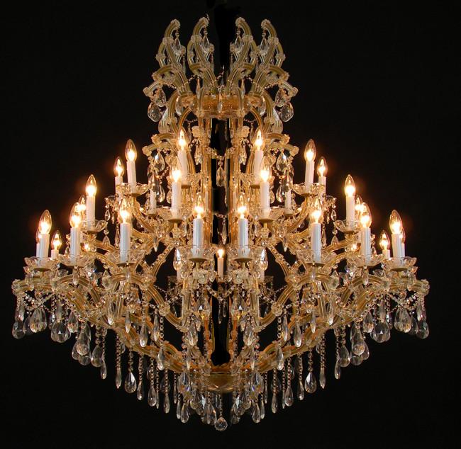 Large Foyer / Entryway Maria Theresa Empress Crystal (Tm) Chandelier Chandeliers Lighting H60" W52" - A83-811/36