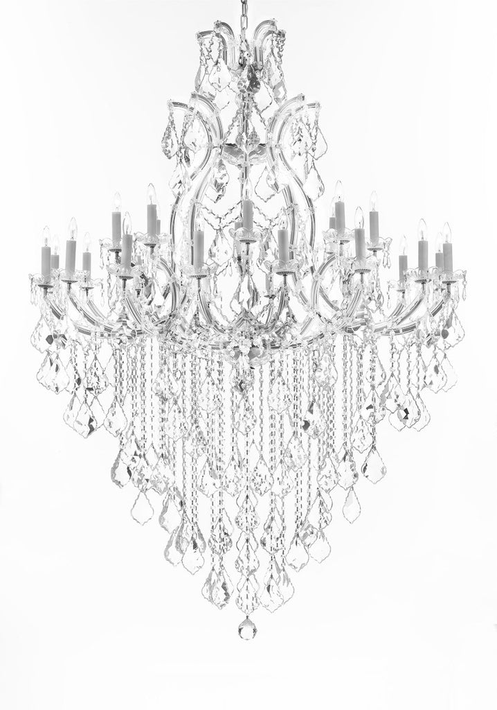 Crystal Chandelier Lighting Chandeliers H65" XW46" Great for the Foyer, Entry Way, Living Room, Family Room and More - A83-B12/CS/52/2MT/24+1