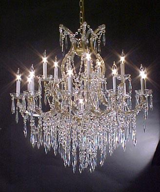 Maria Theresa Crystal Icicle Waterfall Chandelier Lighting- Great For The Dining Room Foyer Living Room H38" W37" - A83-U1510/15+1