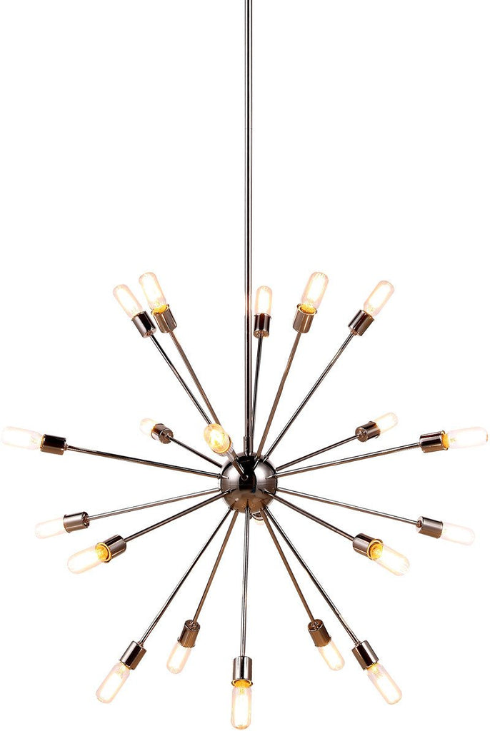 C121-1134G40PN By Elegant Lighting - Cork Collection Polished Nickel Finish 20 Lights Pendant Lamp