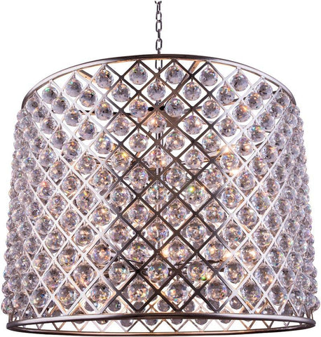 ZC121-1206D35PN-GT/RC By Regency Lighting - Madison Collection Polished nickel Finish 12 Lights Pendant Lamp