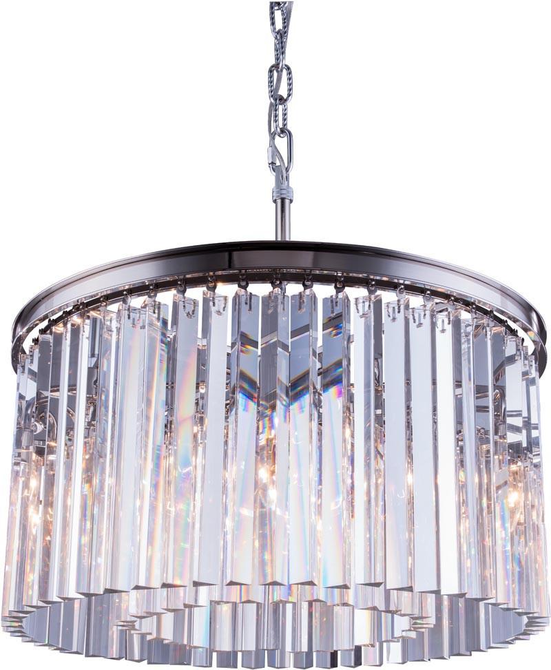 C121-1208D26PN/RC By Elegant Lighting - Sydney Collection Polished nickel Finish 8 Lights Pendant lamp