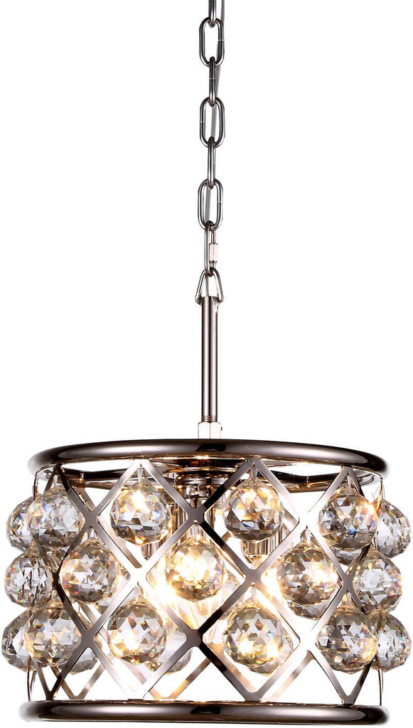 ZC121-1214D12PN-GT/RC By Regency Lighting - Madison Collection Polished Nickel Finish 3 Lights Pendant Lamp
