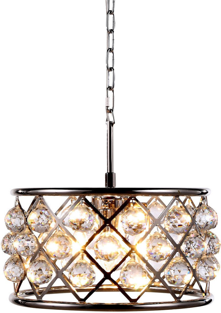 C121-1214D16PN/RC By Elegant Lighting - Madison Collection Polished Nickel Finish 4 Lights Pendant Lamp