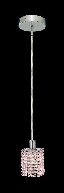 C121-1281D-R-S-RO/RC By Elegant Lighting Mini Collection 1 Lights Pendant Chrome Finish