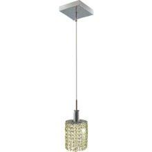 C121-1281D-S-E-LP/RC By Elegant Lighting Mini Collection 1 Lights Pendant Chrome Finish