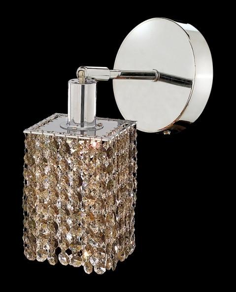 C121-1281W-R-S-GT/RC By Elegant Lighting Mini Collection 1 Lights Wall Sconce Chrome Finish