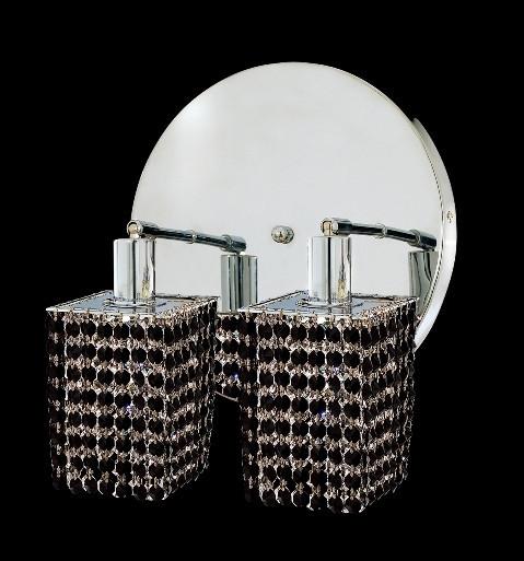 C121-1282W-R-S-JT/RC By Elegant Lighting Mini Collection 2 Lights Wall Sconce Chrome Finish