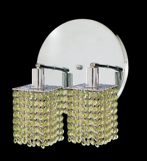 C121-1282W-R-S-LP/RC By Elegant Lighting Mini Collection 2 Lights Wall Sconce Chrome Finish