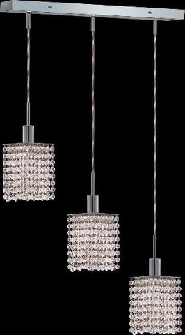 ZC121-1283D-O-S-CL/EC By Regency Lighting Mini Collection 3 Lights Pendant Chrome Finish