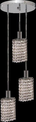 ZC121-1283D-R-E-CL/EC By Regency Lighting Mini Collection 3 Lights Pendant Chrome Finish