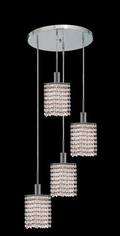 ZC121-1284D-R-S-CL/EC By Regency Lighting Mini Collection 4 Lights Pendant Chrome Finish