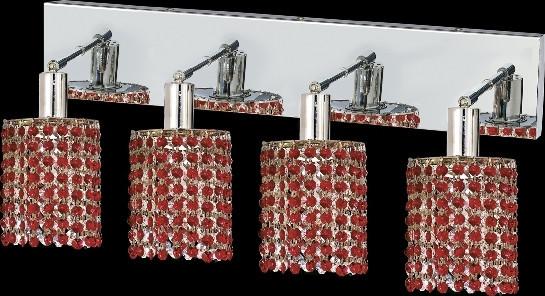 C121-1284W-O-R-BO/RC By Elegant Lighting Mini Collection 4 Lights Wall Sconce Chrome Finish