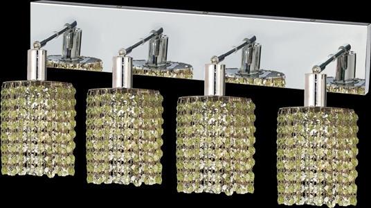 C121-1284W-O-R-LP/RC By Elegant Lighting Mini Collection 4 Lights Wall Sconce Chrome Finish