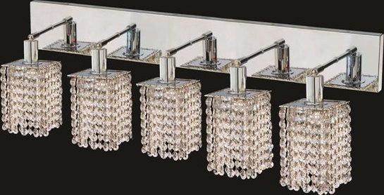 ZC121-1285W-O-S-CL/EC By Regency Lighting Mini Collection 5 Lights Wall Sconce Chrome Finish