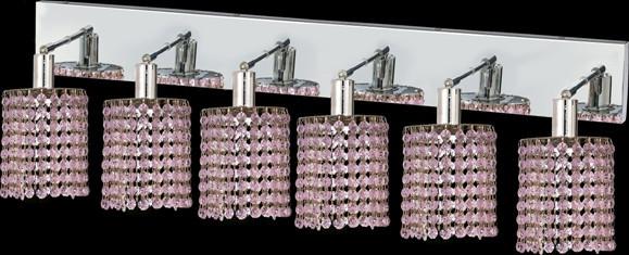 C121-1286W-O-R-RO/RC By Elegant Lighting Mini Collection 6 Lights Wall Sconce Chrome Finish