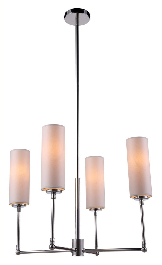 C121-1410D24PN By Elegant Lighting - Richmond Collection Polished Nickel Finish 4 Lights Pendant lamp
