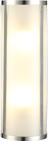 C121-1427W5PN By Elegant Lighting - Sierra Collection Polished Nickel Finish 2 Lights Wall Sconce