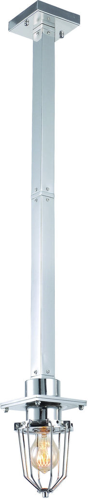 C121-1451D5C By Elegant Lighting - Kingston Collection Chrome Finish 1 Light Pendant lamp