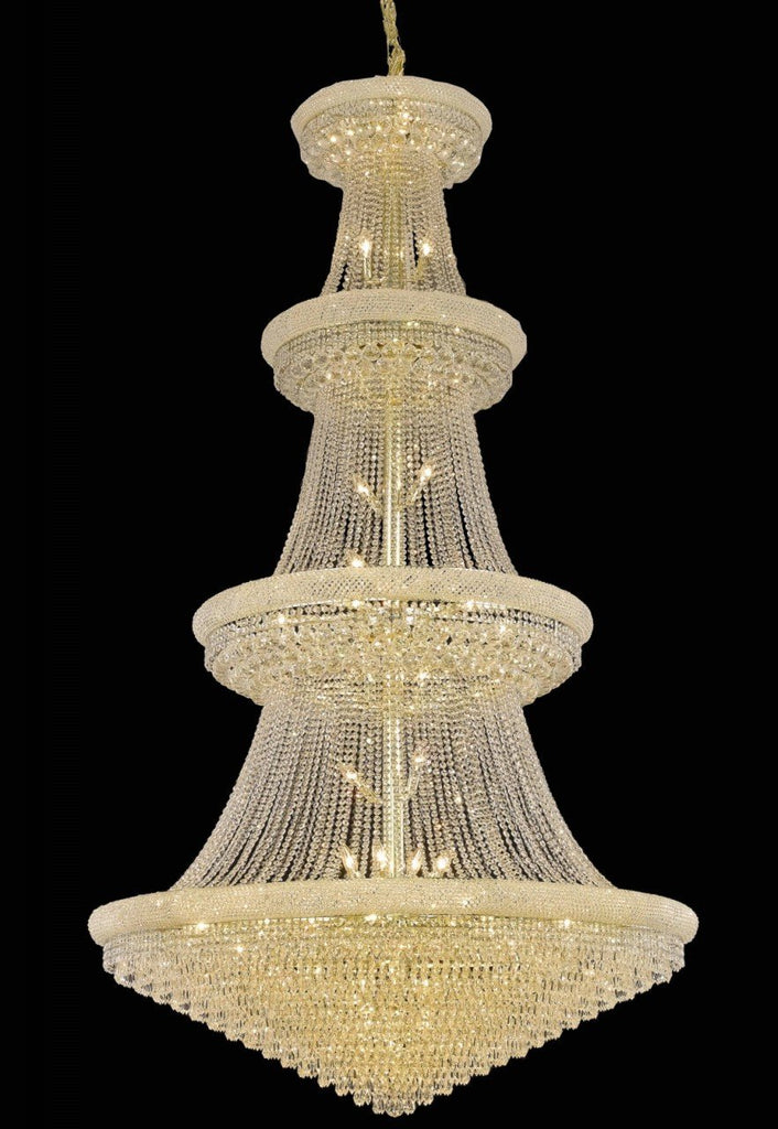 ZC121-1802G54G/EC By Regency Lighting Primo Collection 48 Light Chandeliers Gold Finish