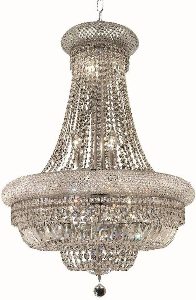 ZC121-1803D24C/EC By Regency Lighting - Primo Collection Chrome Finish 14 Lights Dining Room