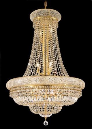 C121-1803D28G By Regency Lighting-Primo Collection Gold Finish 14 Lights Chandelier