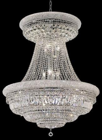 C121-1803G36SC By Regency Lighting-Primo Collection Chrome Finish 28 Lights Chandelier