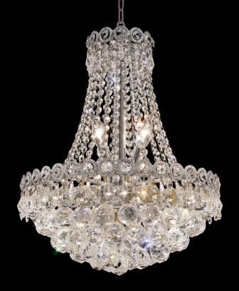 C121-1901D16C By Regency Lighting-Century Collection Chrome Finish 8 Lights Chandelier