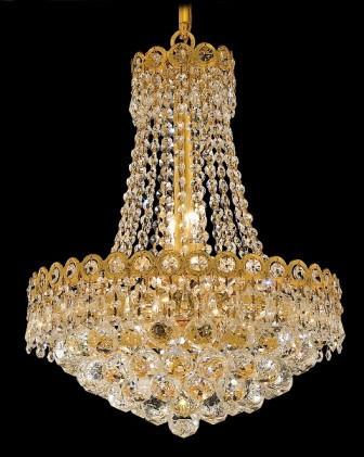 C121-1901D16G By Regency Lighting-Century Collection Gold Finish 8 Lights Chandelier