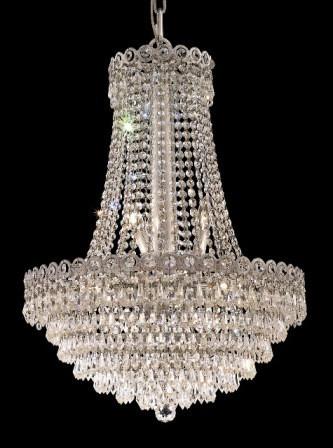 C121-1902D20C By Regency Lighting-Century Collection Chrome Finish 12 Lights Chandelier