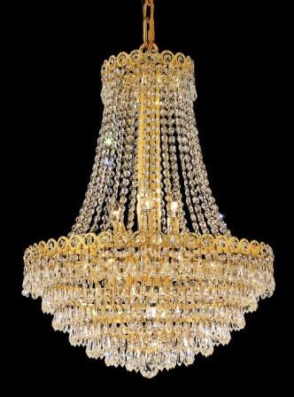C121-1902D20G By Regency Lighting-Century Collection Gold Finish 12 Lights Chandelier