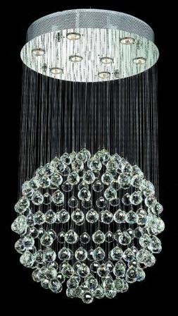 C121-2005D24C By Regency Lighting-Galaxy Collection Chrome Finish 8 Lights Chandelier