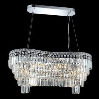 C121-2019D32C By Regency Lighting-Maxim Collection Chrome Finish 10 Lights Chandelier