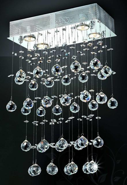 C121-2021D16CBy Regency Lighting - Galaxy Collection Polished Chrome Finish Chandelier