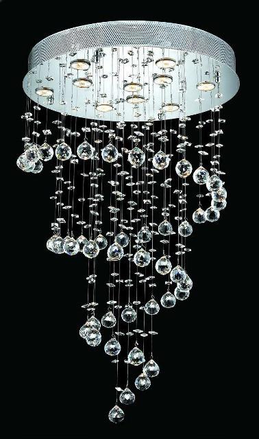 ZC121-V2024D24C By REGENCY - Galaxy Collection Polished Chrome Finish Chandelier