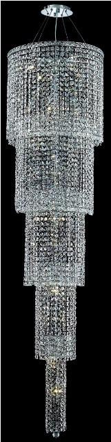 C121-2031G80C/RC By Elegant Lighting Maxim Collection 22 Light Chandeliers Chrome Finish