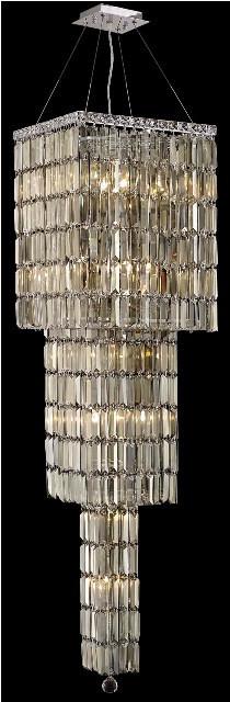 C121-2032G54C-GT/RC By Elegant Lighting Maxim Collection 14 Light Chandeliers Chrome Finish