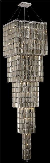 C121-2032G80C-GT/RC By Elegant Lighting Maxim Collection 22 Light Chandeliers Chrome Finish