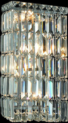 ZC121-V2032W8C/EC By Elegant Lighting - Maxim Collection Chrome Finish 4 Lights Wall Sconce