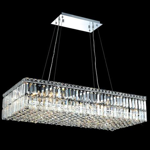 ZC121-V2034D36C By REGENCY - Maxim Collection Polished Chrome Finish Chandelier