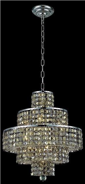 C121-2039D20C-GT/RC By Elegant Lighting Maxim Collection 13 Light Chandeliers Chrome Finish
