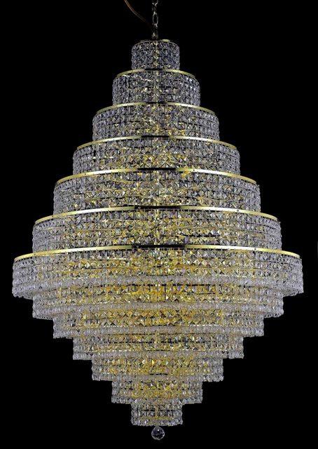 C121-2039G42G/RC By Elegant Lighting Maxim Collection 38 Light Chandeliers Gold Finish