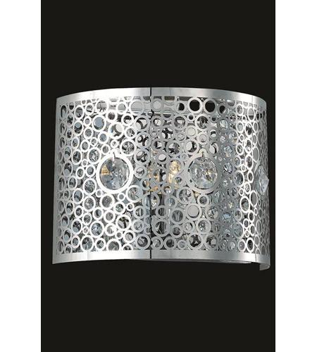 C121-2051W8C/RC By Elegant Lighting Soho Collection 1 Light Wall Sconce Chrome Finish